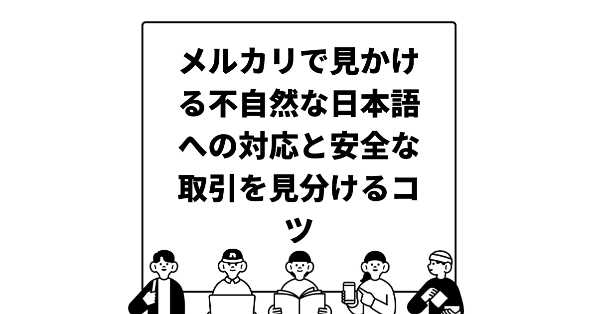 メルカリで見かける不自然な日本語への対応と安全な取引を見分けるコツ