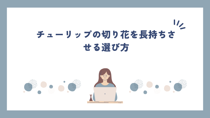 チューリップの切り花を長持ちさせる選び方