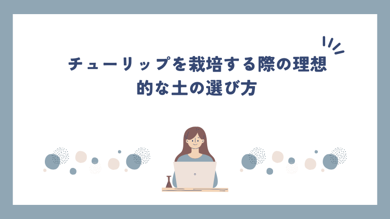 チューリップを栽培する際の理想的な土の選び方